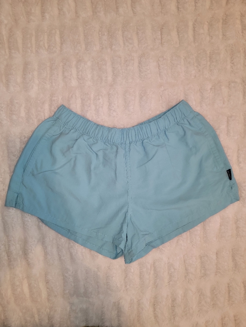 Patagonia Light Blue Women's Athletic Elastic-Waist Shorts